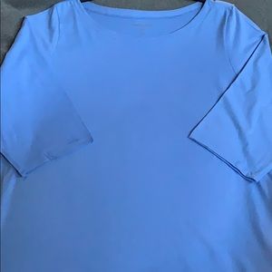 Woman Within Boat Neck Semi-Quarter Sleeve Top